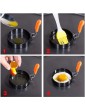 Thstheaven Egg Rings 4 Pack Nonstick Egg Ring for Frying Eggs and English Muffin Stainless Steel Round Egg Mold with Anti-scald Handle Egg Poachers for Camping Indoor Breakfast Sandwich Burger - B094ZQFP2TR