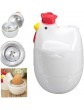 TOSSPER Chicken Shaped Egg Boiler Poacher Microwave Egg Cooker Cooking Tool Kitchen Gadget Accessories - B09KN4LKX5N