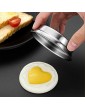 XYMY Stainless Steel Heart Egg Poacher Heart Flower Shaped Egg Maker Stainless Steel Egg Poacher Pan for Kitchen Tool - B09KTVF452D