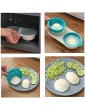 YXBDD 3 Piece Microwave Egg Poacher 2 Cavity Edible Silicone Drain Egg Boiler Set Double Cups for Boiled Eggs Draining Kitchen Cooking Gadget Tools - B09TJD462XR