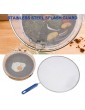 ALEOHALTER Splatter Screen for Kitchen Stainless Steel Cooking Grease Guard With Handle Frying Pan Cover for Cooking,Fryingsize:25cm - B09MW2PPZGZ