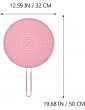 DOITOOL Silicone Splatter Screen Pan Cover Splatter Shield Cooling Mat Drain Board Guards Oil Proofing Lid Protector for Frying Pan Pink - B095YXLW52C