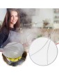 Grease Splatter Screen for Frying Pan 33 cm Stops 99% of Hot Oil Splash Protects Skin from Burns Iron Skillet Lid Keeps Kitchen Clean Stainless Steel - B0B2RMG7QCL