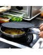 JNOIHF 12.6 inch Premium Silicone Splatter Splatter Screen Multi-Use 4 In 1 Grease Splatter Guard Nonstick Oil Grease Frying Pan Skillet Cover for Cook Kitchen Tools - B09LQQ4DV5Q