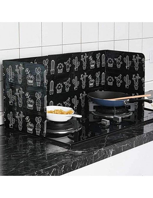 Oil Splatter Guard for Frying Pan 3 Sided Anti Splatter Shield Guard for Stove Top Kitchen Wall Burner or pan A01 - B09XDPZMJSE