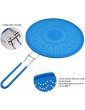 Splatter Screen 29cm Pan Cover with Folding Handle Heat Insulation Splatter Guard Multifunctional Splash Guard for Cooking and Frying Cleaning Brush - B095SF5JG8C