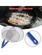 Taomeng Stainless Steel Splatter Screen Frying Pan Cover Splatter Guard Ultra Fine Mesh Splatter Guard With Handle Protect from Hot Oil & Grease Splash When Cooking and Frying - B09LYLFBHML