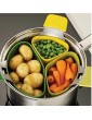 Onsinic 3 Pcs Silicone Steam Pressure Cooker Accessories Basket for Cooking Vegetable Kitchen Gadget Cookware - B09P9W776XN