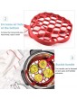 Pressure Cooker Sling Portable Nonstick Silicone Bakeware Sling for Instant Pot Anti Scalding Bakeware Lifter Steamer Rack（RED） - B09PD319B6G