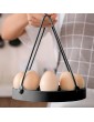 Silicone Bakeware Sling Egg Silicone Steamer Rack Silicone Trivet Sling Lifter Portable Silicone Egg Steamer Rack for Pressure Cooker with Rope Pressure Cooker AccessoriesBlack - B0B31YJR8TT