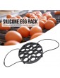 Silicone Bakeware Sling Egg Silicone Steamer Rack Silicone Trivet Sling Lifter Portable Silicone Egg Steamer Rack for Pressure Cooker with Rope Pressure Cooker AccessoriesBlack - B0B31YJR8TT