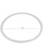 Silicone Sealing O-Ring Vobor 6 Sizes Home Pressure Cooker Kitchen Tool Replacement Clear Silicone Gasket Sealing Ring24CM - B0868Q79JQZ