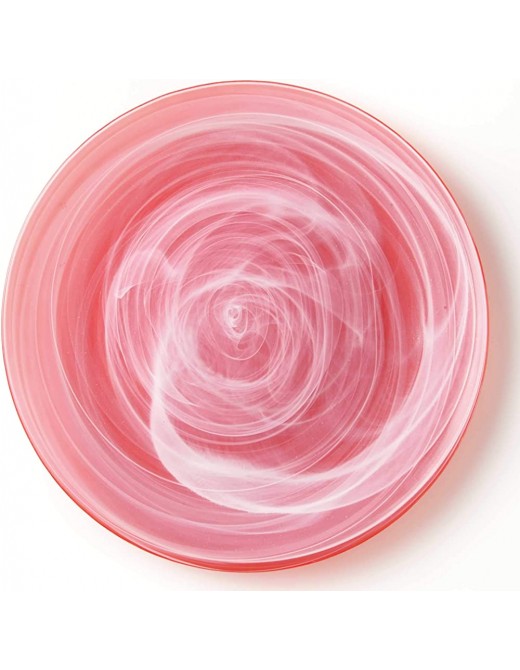 Giannini 27130 Ice Colours Glass Charger Plate-Red Non-Toxic - B07DDYMT32A