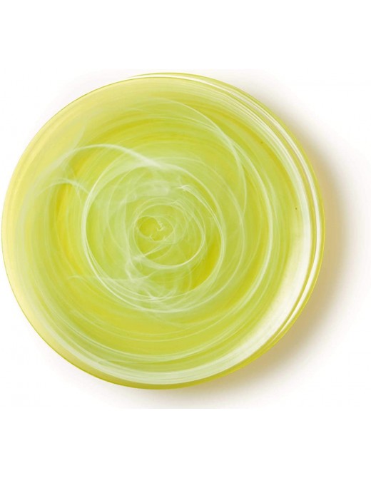 Giannini 27135 Ice Colours Glass Charger Plate-Green Non-Toxic - B07DDV3GDHU