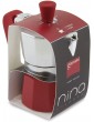 Giannini RO6482 Nina 3 Cups Coffee Maker-Red Non-Toxic - B07DFT6S4JU