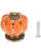 10 Pcs 4X4cm Vintage Europe Pumpkin Style Knobs Handle Ceramic Door Knobs Cabinet Drawer Cupboard Kitchen Pull - B01M4R9QHDQ