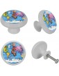 Animals and Marine Life Around The World Drawer Knobs Dresser Knobs Door Handle Cupboard Pull Kitchen Cabinet Knobs for Dresser Drawers 4 Pack - B09ZH3L2VNO
