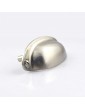 MOOD.SC 3.5 Hole spacing Vintage Farmhouse Style Pulls Cup Pull Handles Knobs Shell Ear-Like Handle Knobs for Cabinet Dresser Drawer Bin Brushed Nickel 1 - B09PRBRFTMG
