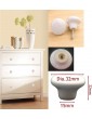 ShipeeKin 4X White Door Knob Cabinet Retro Round Ceramic Drawer Cupboard Kitchen Pull Handle 32mm - B08Y1MZ5NRC