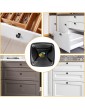 Square Handle Knobs Bee Hand Painted Watercolor Light Dark Grey - B09W7D2NPVT