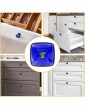 Square Handle Knobs Crocodile Hand Painted Watercolor Navy Blue - B09W73B8CVD