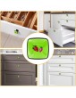 Square Handle Knobs Strawberry Watercolor Grass Green - B09W786SH7H