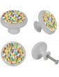 Watercolor Full of Balloons Drawer Knobs Dresser Knobs Door Handle Cupboard Pull Kitchen Cabinet Knobs for Dresser Drawers 4 Pack - B09ZHKHH1TB