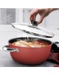 EIERFSKIOT non stick frying pan frying pan non-stick cast iron skillet Household Non-Stick Soup Pot Kitchen Multi-Function Large-Capacity Soup Pot No Oily Smoke and Easy to Clean Safety Pan with Li - B097K2Y4CTG