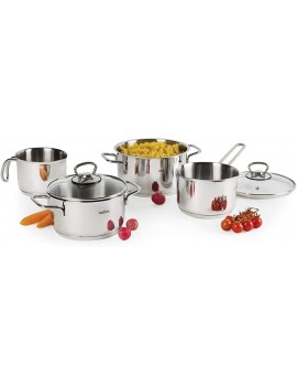 Excelsa Indispensable Cookware Set 6 Pieces Stainless Steel 18 10 - B082YPLP9JW