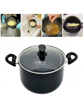 Feixiangge Soup Pot Soup Pot Large With 2 In1 Water Filter Cooking Pot Stainless Steel Swivel Strainer Pot Nonstick Casserole with Lid For Soups Stews & Casseroles. 1pc26 + 5 * 18 - B0836X1N5NP