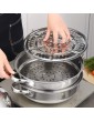 Hbao 28CM Anti Slip Stainless Steel Single Layer Stockpot Hotpot Food Steamer Multifunction Pot Cookware Household Cooking Size : Large - B09777QSBYY