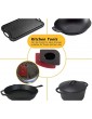 Heaveant Pot Holder 8Pcs Set Silicone Pot Scraper Pan Handle Kit Kitchen Anti-Scalding Accessory for Home Use - B093WZCDJSJ
