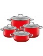 Silit 4-Parts Passion Cookware Set Silargan Red 48 x 48 x 28 cm - B00UROMLL0O