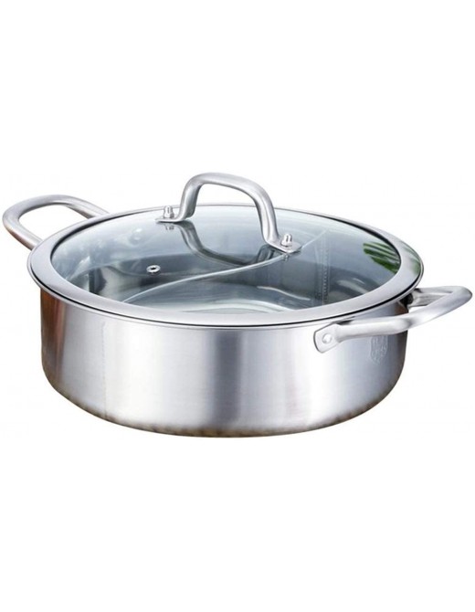 TWDYC 1pc Stainless Steel Soup Pot Hot Pot With Pot Cover Multi-Functional High Temperature Pot Cooking Boiler Non-Stick Pot - B095KBMJRBN