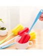 Vokmon Long Handle Sponge Cup Brush Removable Cup Brush PP Kitchen Mug Sponge Tool Color Random - B09685YK56G
