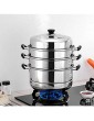 ZLDGYG Double Boilers Stainless Steel Soup Pot Steamer Steaming Pot Non Stick Pan Kitchen Cooking Tool Cookware Cooker - B08LKL66LMG