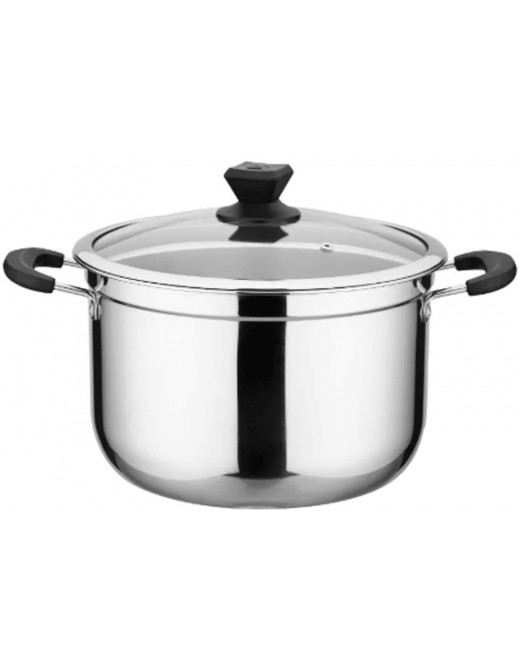 ZLDGYG Stainless Steel Soup Pot Steamer Household Large Capacity Cooker Milk Pot Induction Cooker Gas Stove Use Pot Kitchen Pot - B092YN13ZKQ