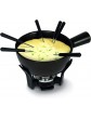 Boska Fondue Set Nero Fondue Pan with 6 Forks Cast Iron Base Dishwasher Safe Pan Black 33.8 fl oz - B00499A670Z