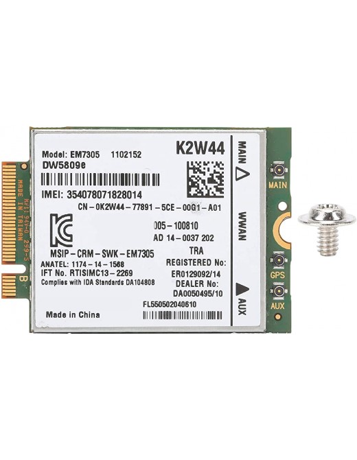 Dibiao EM7305 4G Module Card Wireless Network M2 NGFF LTE WWAN Card 52Pin Fit for Dell DW5809e Sierra - B09F9BCQ8CR