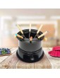 Eillybird Chocolate Fondue Maker Set Multifunctional Carbon Steel Ice Cream Chocolate Cheese Hot Pot Melting Pot Fondue Set for for Cheese Meat Chocolate Broth and More - B08RHRN3BLZ