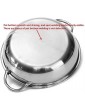 Hot Pot Twin Divided Stainless Steel Hot Pot with Partition Shabu Shabu Saucepan Cookware 2 in 1 Hot Pot Kitchen Cookware for Family Celebrations - B09Z1YHHZ1Y