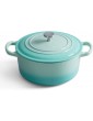 HQ2 Oversized 2.8L enamel steel soup pot with lid small soup pot for household use natural non-stick pan slow cooker lid about 1 to 3 people sea blue - B08BFXFR4GC