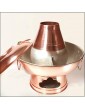 XIARI Copper Hot Pot,Old Beijing Chinese Hot Pot Copper Traditional Charcoal Heated Soup Steam Kettle Kitchen Tools Cookware,26cm - B09163S2HYE