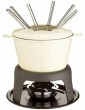 Cheese Fondue Boiler Pot For Melting Chocolate Candy And Candle Making Ice Cream Chocolate Cheese Hot Pot Melting Pot Fondue Set Kitchen Accessories Meat Fondue Sets Color : White Size : 16cm - B099RH6KYCJ