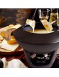CHUANGRUN Cast Iron Cheese Fondue Set Chocolate Cheese Melting Oven with 6 Fondue Forks Fondue Burner for Meat Chocolate & Cheese Cheese Fondue Set Serve 6 Persons - B09N8VRQ4YJ