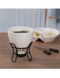 Fondue Maker Set Chocolate Ice Cream Pot Carbon Steel Ice Cream Chocolate Cheese Hot Pot Must-Have Tool for Chocolate Or Cheese Lovers - B097BV3TGPY