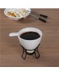 Fondue Maker Set Chocolate Ice Cream Pot Carbon Steel Ice Cream Chocolate Cheese Hot Pot Must-Have Tool for Chocolate Or Cheese Lovers - B097BV3TGPY
