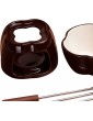 Fondue Set DIY Ceramic Chocolate Fondue Pot Suitable For Cheese Cheese Fondue Sets For Home Cooking Tools Fondue Maker Set - B0987RJLBDX