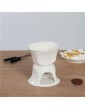 KJ586ZHU Chocolate Fondue Chocolate Fondue Set Cheese Hot Pot With Ceramic Pot And Stainless Steel Forks,Tea Light Candle Heating Keep Warm Melting FurnaceColor:white - B09VD3WV4LL