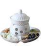 KJ586ZHU Chocolate Fondue Swiss Cheese Fondue Set Chocolate Ice Cream Fondue Dipping Sauce Warmer With Fork And Fruit Tray For 4 PeopleColor:red - B09TQKMBV6M
